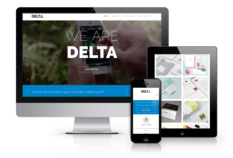 Delta, free Drupal business theme