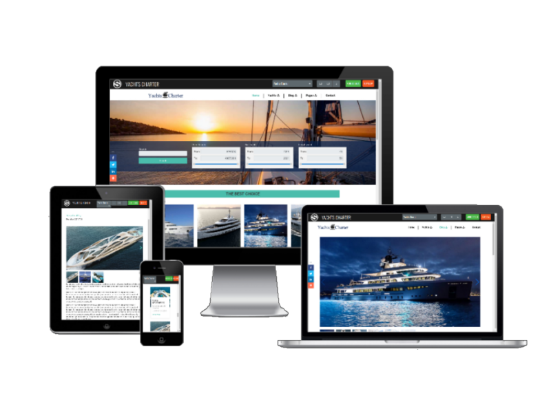 Yachts Charter - Yacht Website Template 
