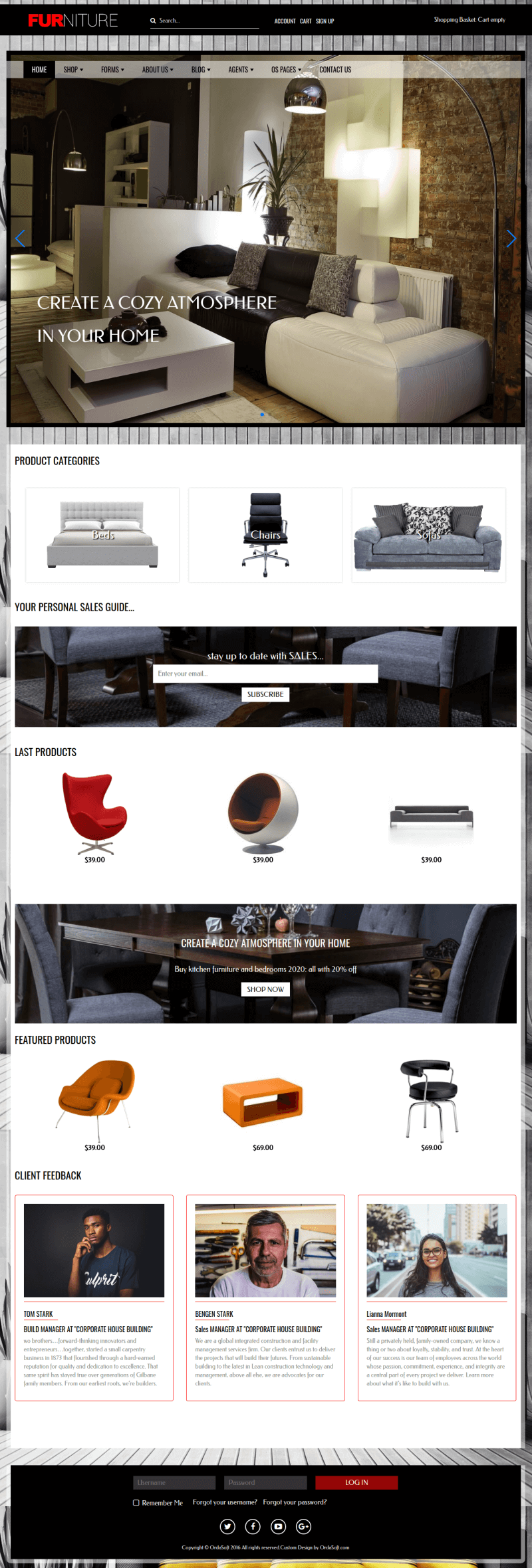 Furniture - Virtuemart Joomla Template