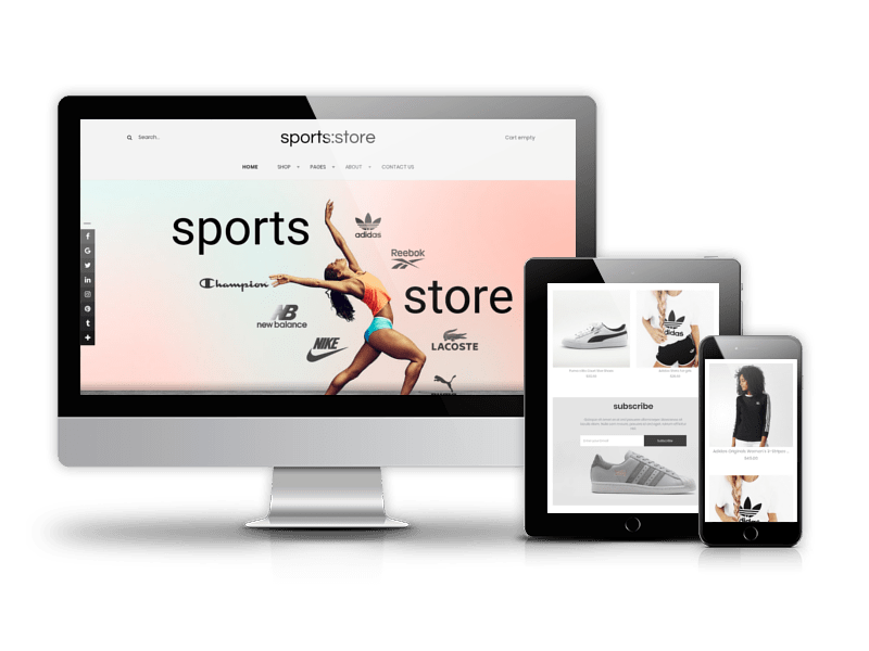 Sport Store Website Template