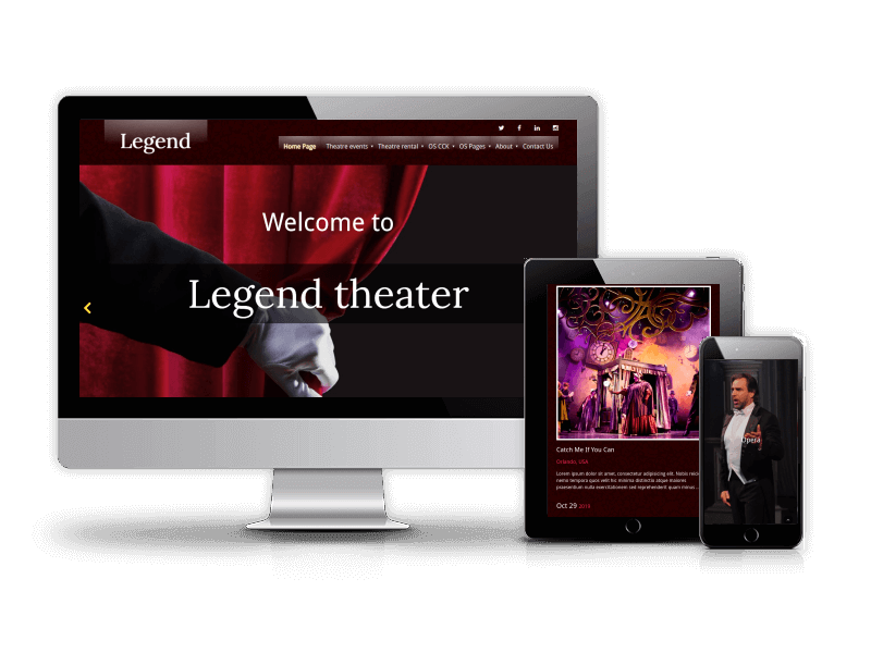 Theater Website Template