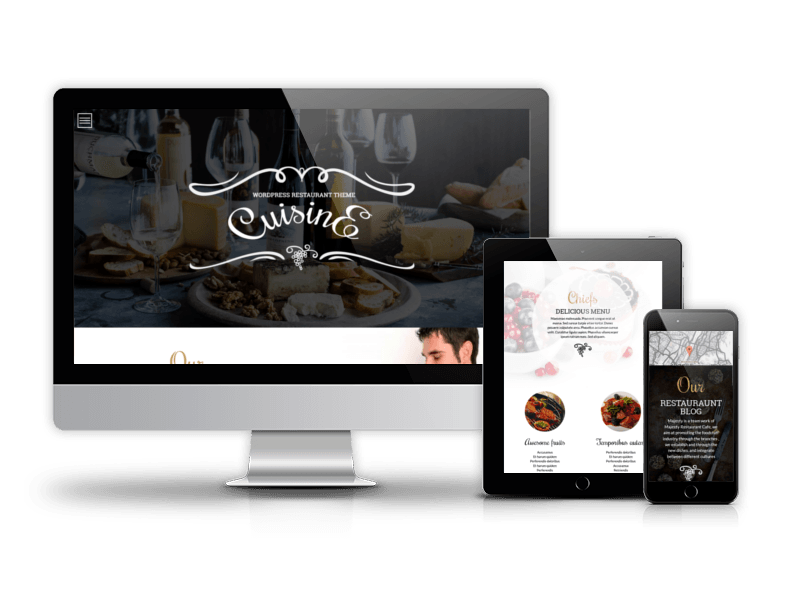 WordPress restaurant theme Cuisine