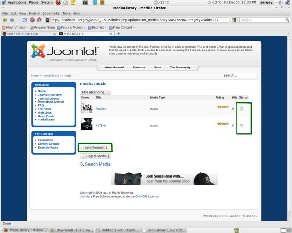 MediaLibrary - Category View