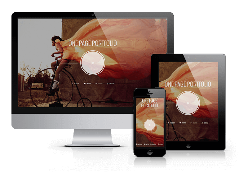 One Page Joomla Portfolio template