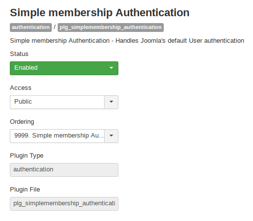Authentication plugin for Membership website software Authentication plugin for Membership website software