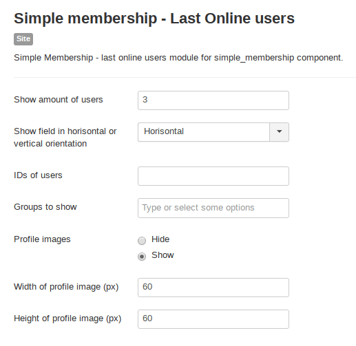 Module last online users for Joomla Membership Module last online users for Joomla Membership