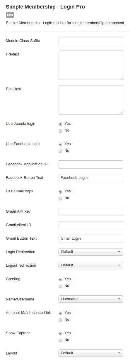 Module login for joomla membership Module login for joomla membership