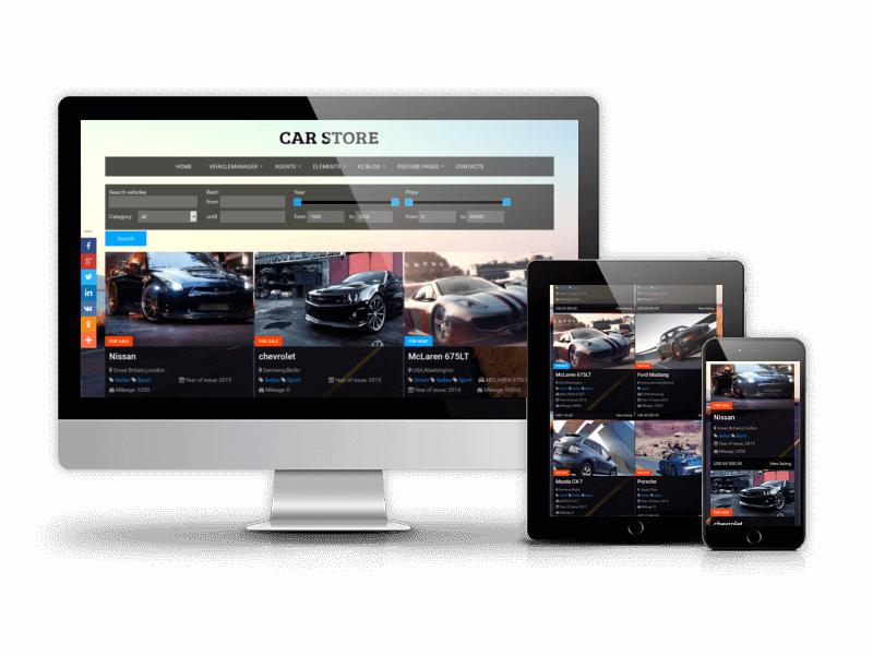 Car Store - Joomla Automotive Template